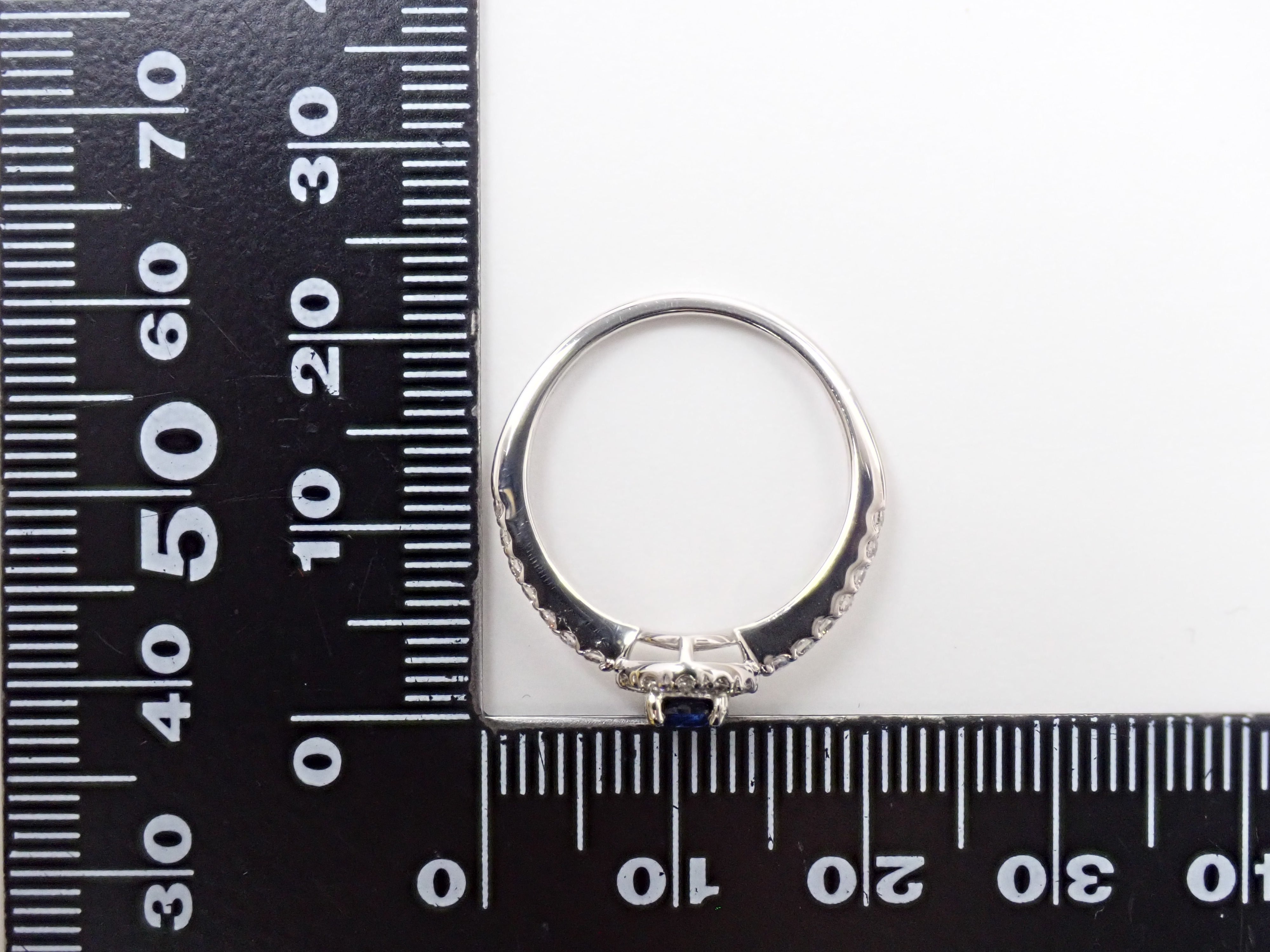 【9/4(金)AM10時〆：抽選販売_09】Pt900　スリランカ産ブルーサファイア0.465ct ダイヤモンド0.28ctリング鑑別書