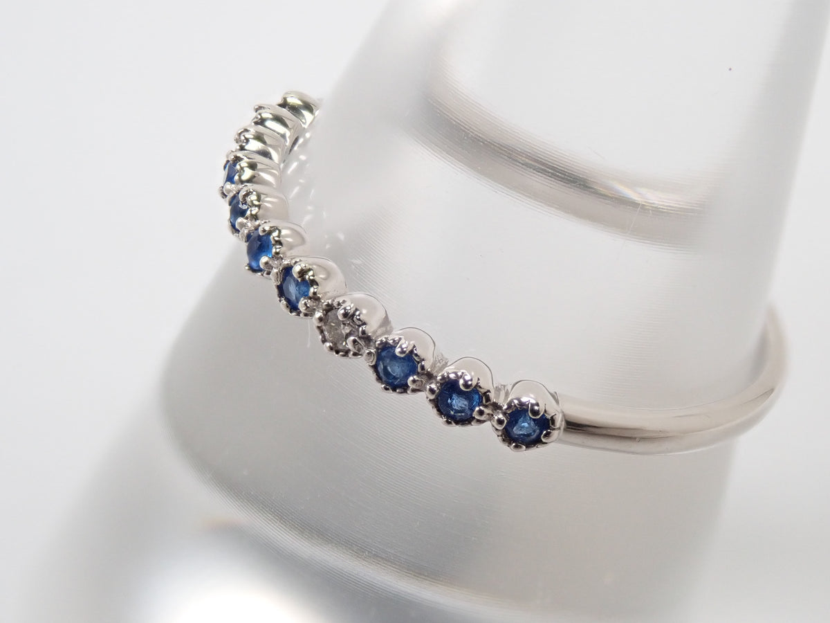 【9/20 22時販売】【カラフリ】Pt900 アウイナイト0.04ct・ダイヤモンドリング鑑別書
