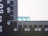 シュガーローフカットのブルーアパタイト1石セット（4mm）ルース《複数購入割引有》