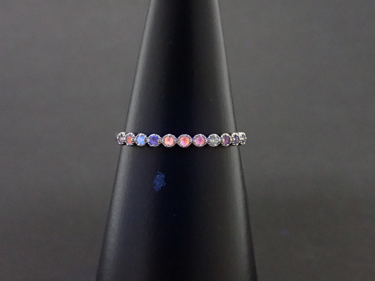 【9/20 22時販売】【カラフリ】Pt900 アウイナイト0.04ct・ダイヤモンドリング鑑別書