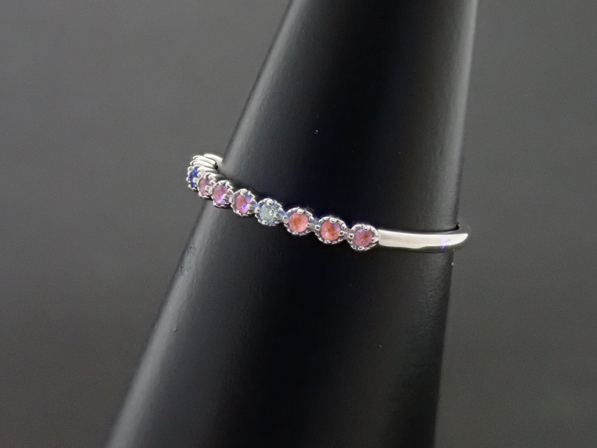 【9/20 22時販売】【カラフリ】Pt900 アウイナイト0.04ct・ダイヤモンドリング鑑別書
