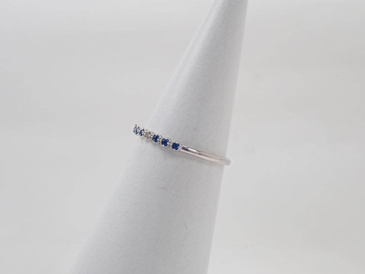 【9/20 22時販売】【カラフリ】Pt900 アウイナイト0.04ct・ダイヤモンドリング鑑別書
