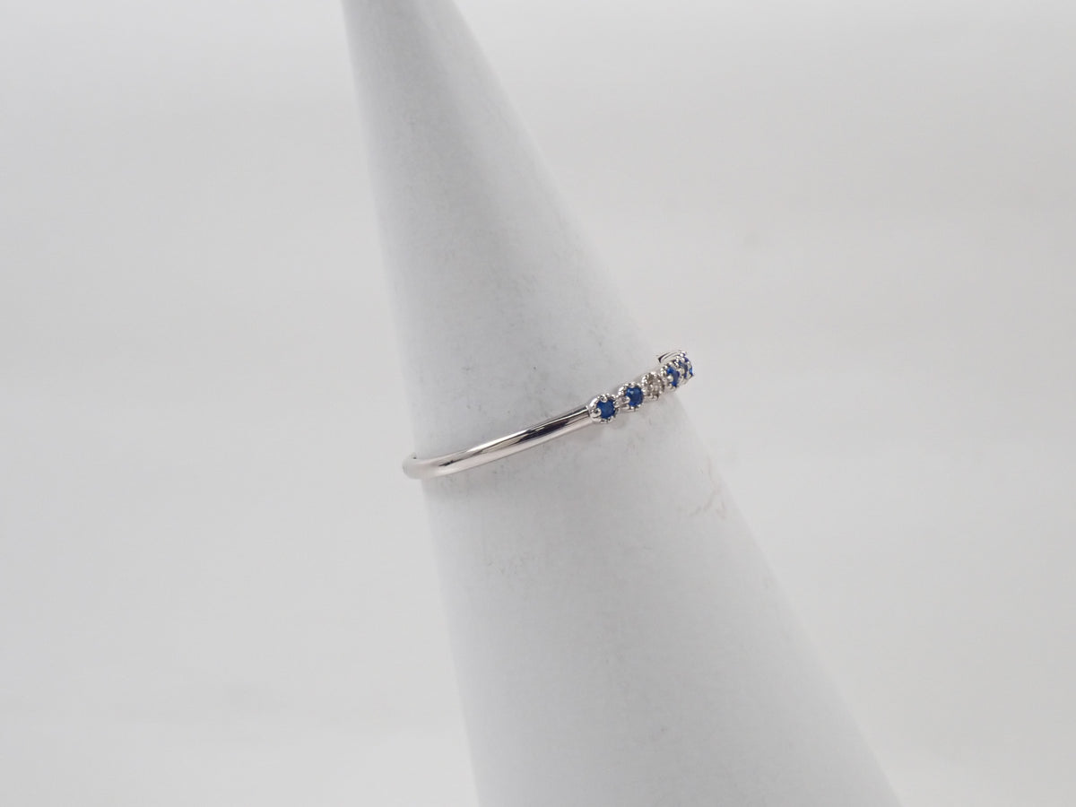 【9/20 22時販売】【カラフリ】Pt900 アウイナイト0.04ct・ダイヤモンドリング鑑別書