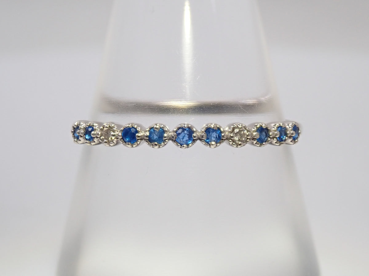 【9/20 22時販売】【カラフリ】Pt900 アウイナイト0.04ct・ダイヤモンドリング鑑別書