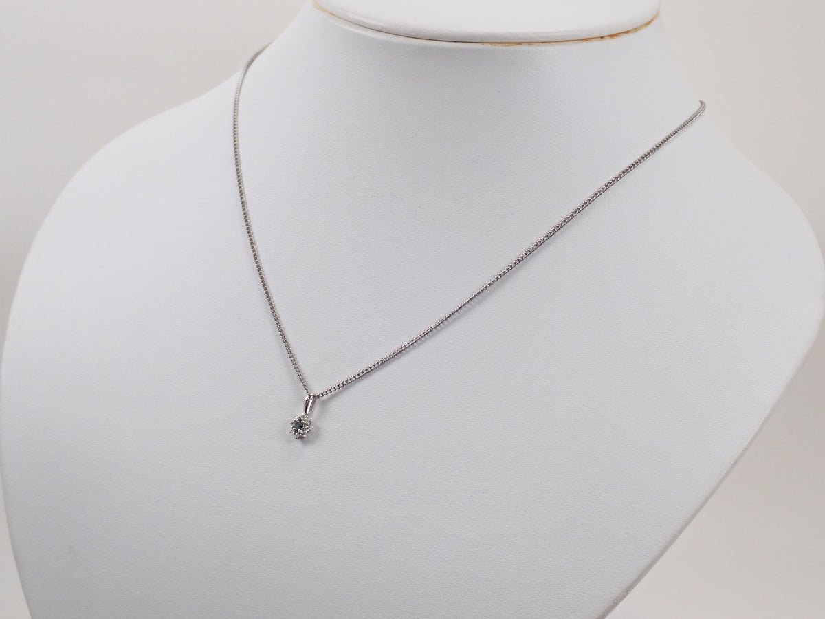【9/15 22時販売】【カラフリ】Pt950アレキサンドライト0.07ct・ダイヤモンド 0.03ctペンダントトップ（ネックレストップ）鑑別書