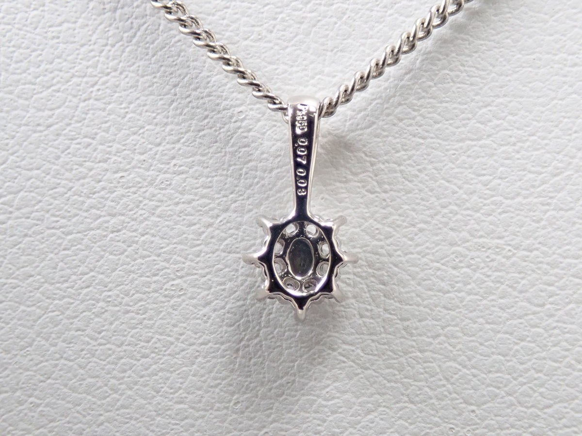 【9/15 22時販売】【カラフリ】Pt950アレキサンドライト0.07ct・ダイヤモンド 0.03ctペンダントトップ（ネックレストップ）鑑別書