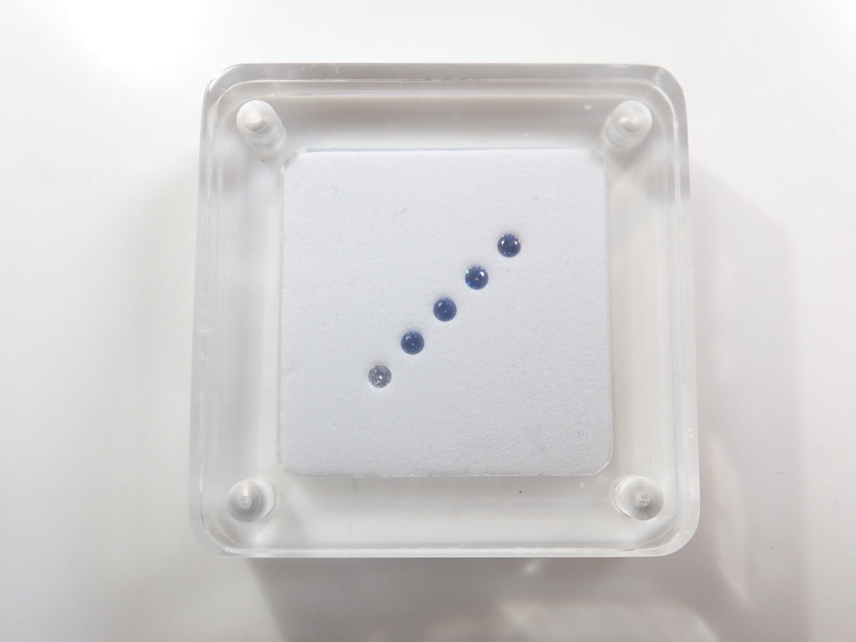 【9/4 22時販売】《限定1セット》ベニトアイトグラデーション5石セット（1.75mm,トップクオリティ含む） 《複数購入割引有》