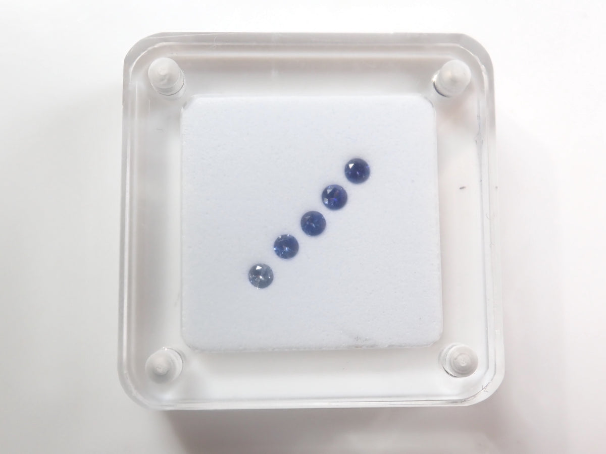 【9/4 22時販売】《限定1セット》ベニトアイトグラデーション5石セット（2.50mm,トップクオリティ含む） 《複数購入割引有》