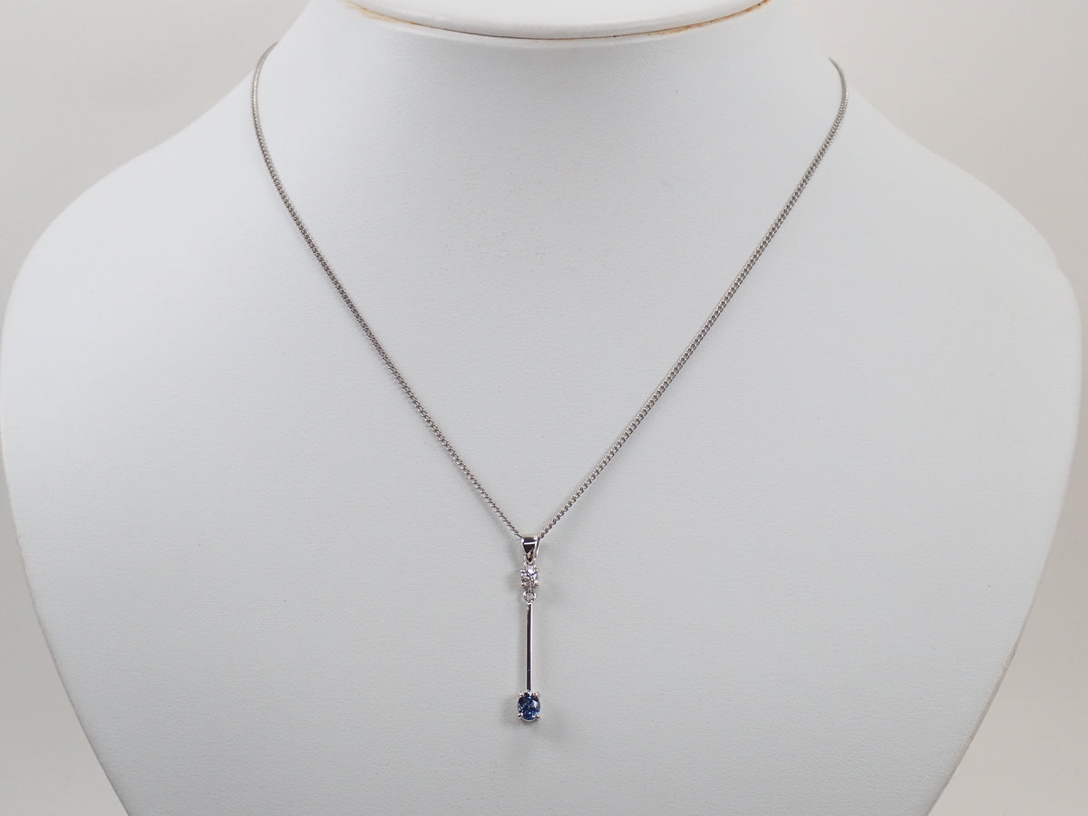 【編號 22602792】【Colori】Pt900 尖晶石 0.35ct 鑽石 0.09ct 墜飾（項鍊墜子）附鑑定書