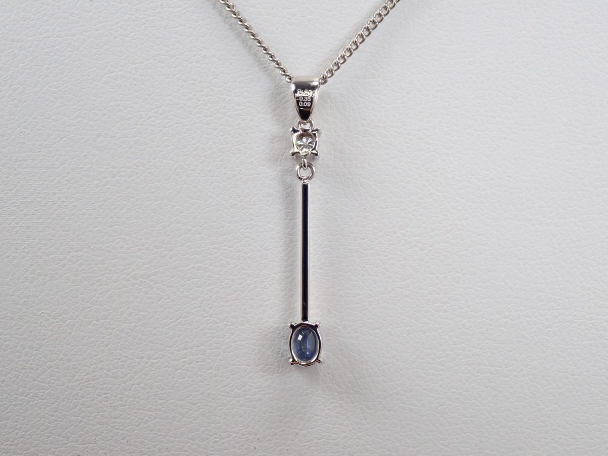 【編號 22602792】【Colori】Pt900 尖晶石 0.35ct 鑽石 0.09ct 墜飾（項鍊墜子）附鑑定書