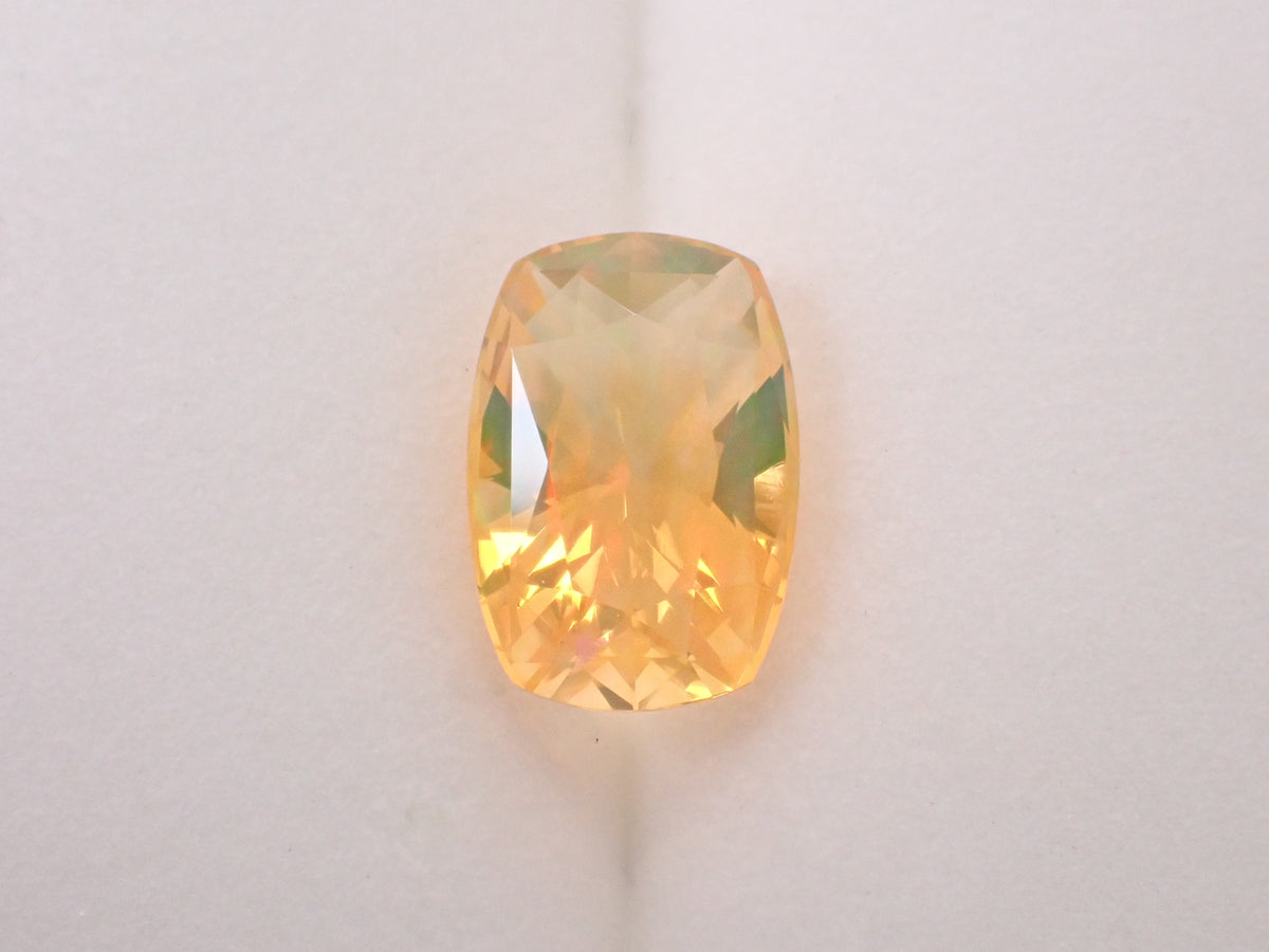 【12562970掲載】メキシコ産ファイアオパール（ファセットカット） 1.255ctルース
