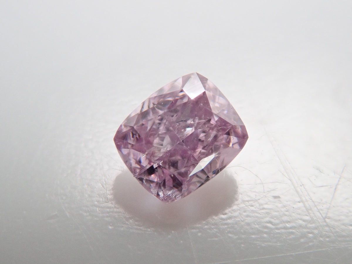 【32501982掲載】ピンクダイヤモンド 0.127ctルース(FANCY INTENSE PURPLE PINK, SI2)