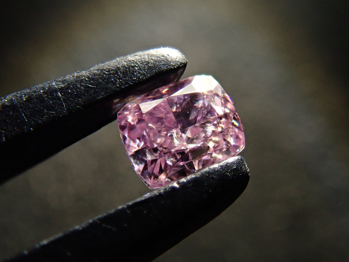 【32501982掲載】ピンクダイヤモンド 0.127ctルース(FANCY INTENSE PURPLE PINK, SI2)