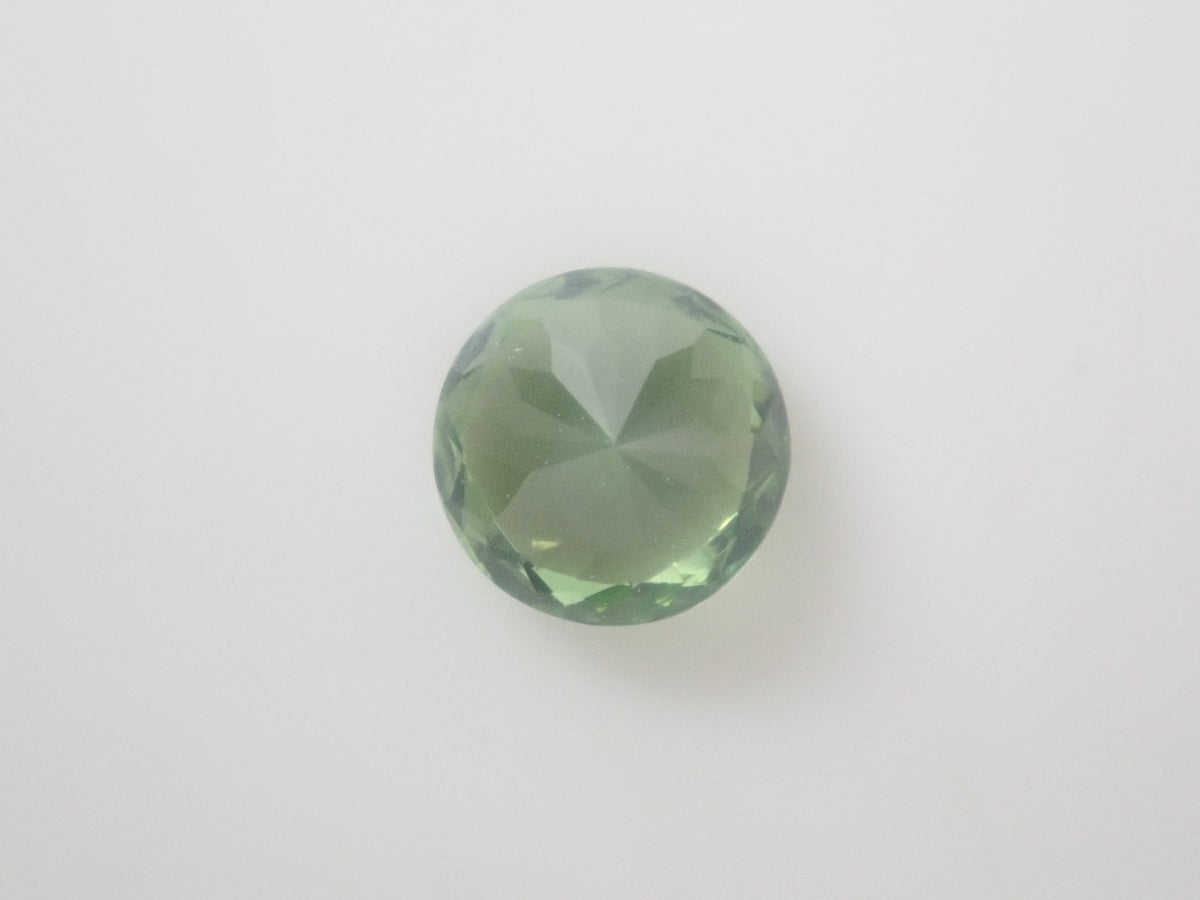 【9/29 22時販売】スリランカ産グリーンジルコン 4.2mm/0.424ctルース
