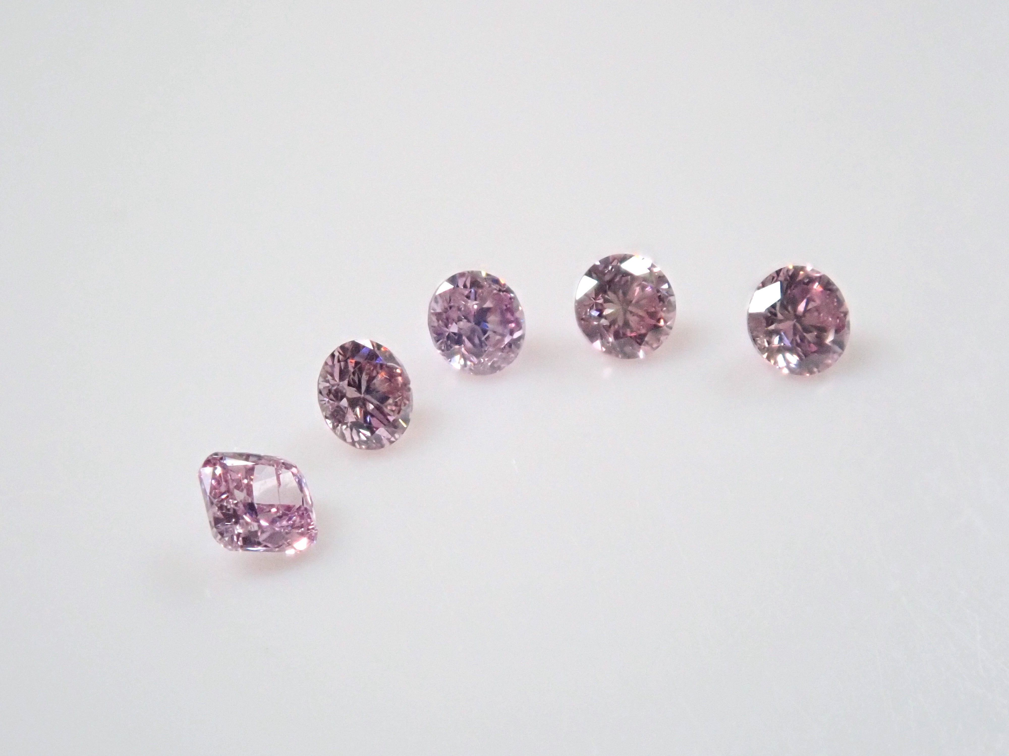 ダイヤガチャ💎ピンクダイヤモンド1石【全てFancy Purple Pink】（約2mm、全品ソーティング付)《複数購入割引有》