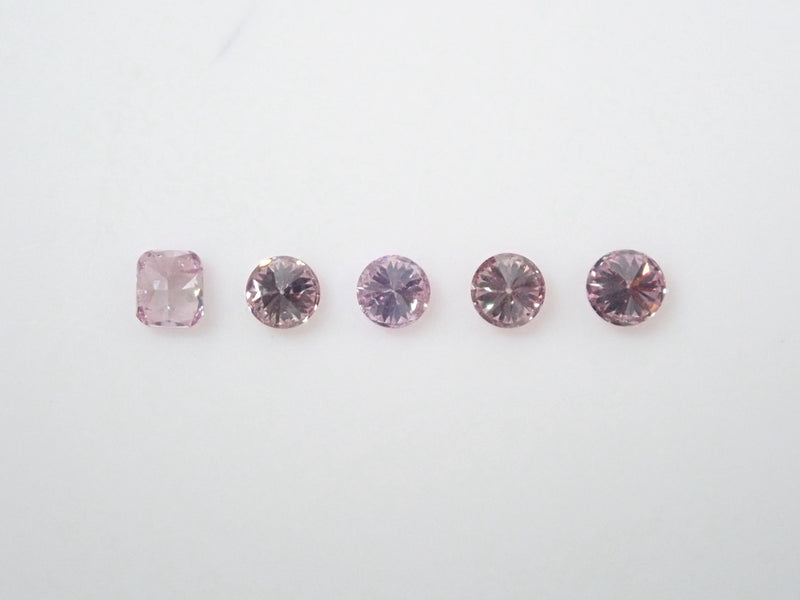 ダイヤガチャ💎ピンクダイヤモンド1石【全てFancy Purple Pink】（約2mm、全品ソーティング付)《複数購入割引有》