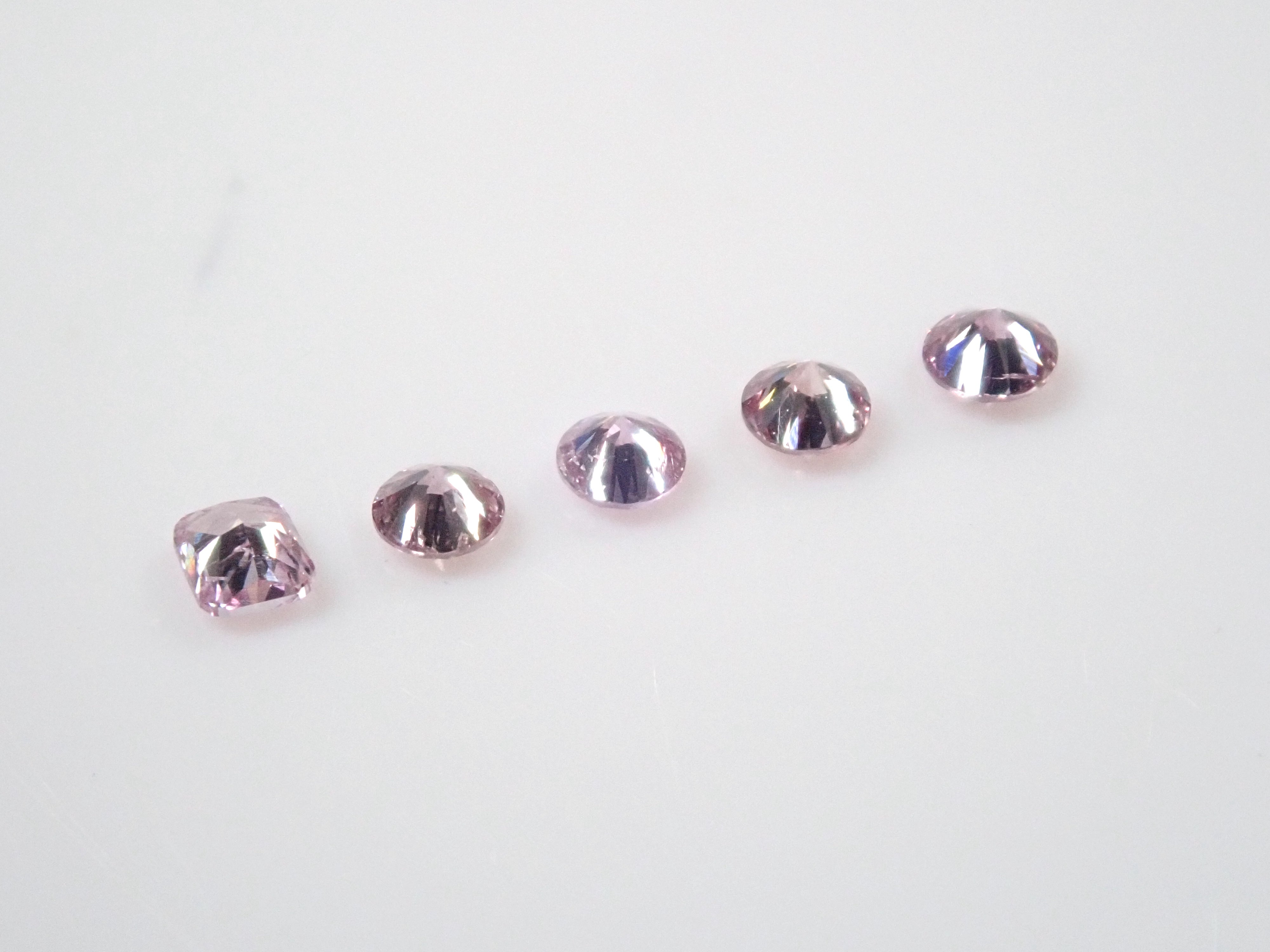 ダイヤガチャ💎ピンクダイヤモンド1石【全てFancy Purple Pink】（約2mm、全品ソーティング付)《複数購入割引有》