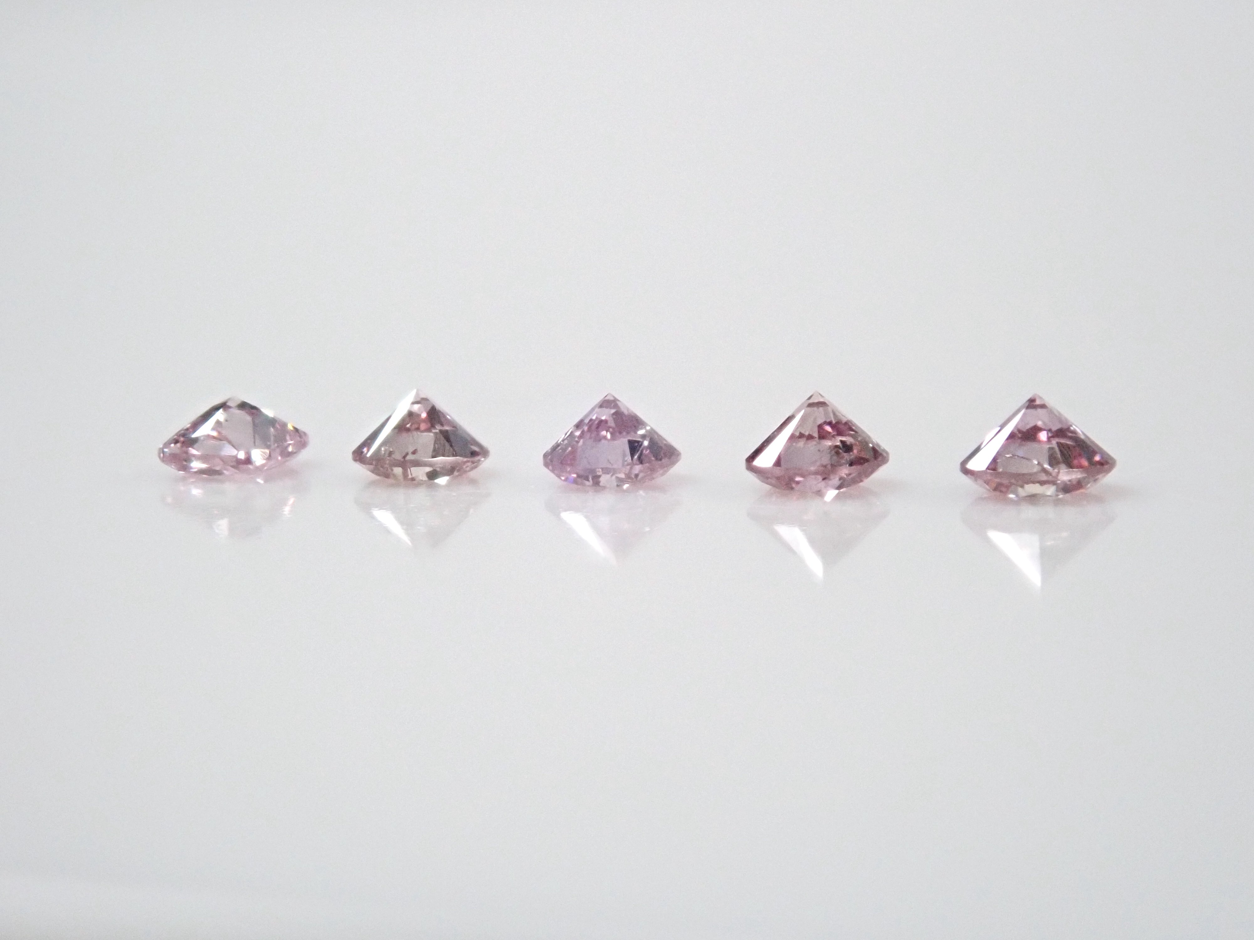 ダイヤガチャ💎ピンクダイヤモンド1石【全てFancy Purple Pink】（約2mm、全品ソーティング付)《複数購入割引有》