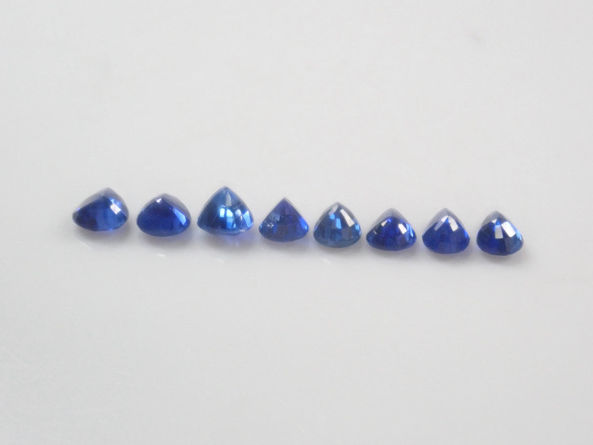 【9/18  22時販売】《限定8石》スリランカ産サファイア1石ルース（ペアシェイプカット,平均0.25ct）《複数購入割引有》