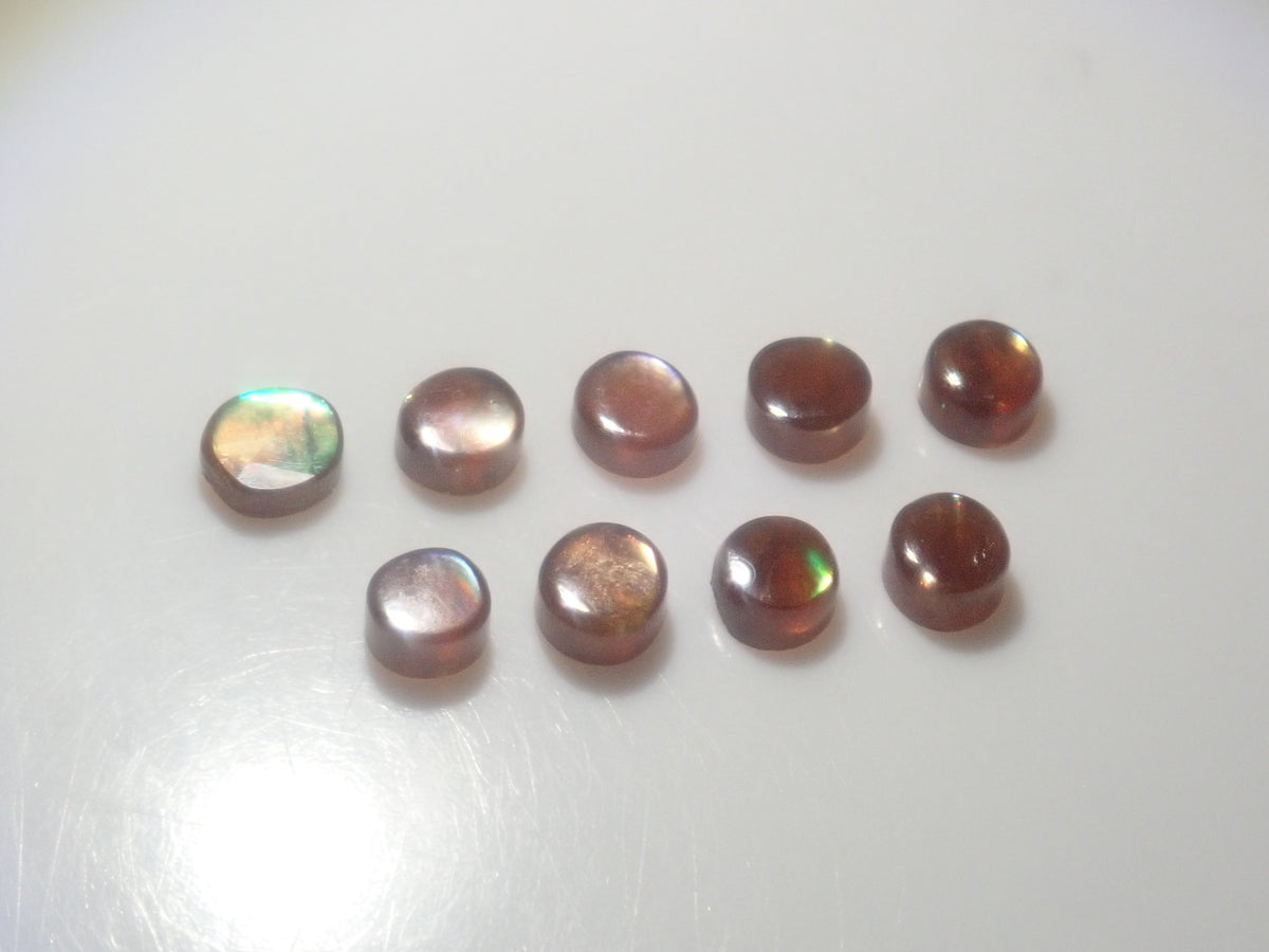 【9/19 22時販売】《限定9セット》奈良県天川村産レインボーガーネット原石・ルースセット（ヘキサゴナルのパイライト1石付き）《複数購入割引有》