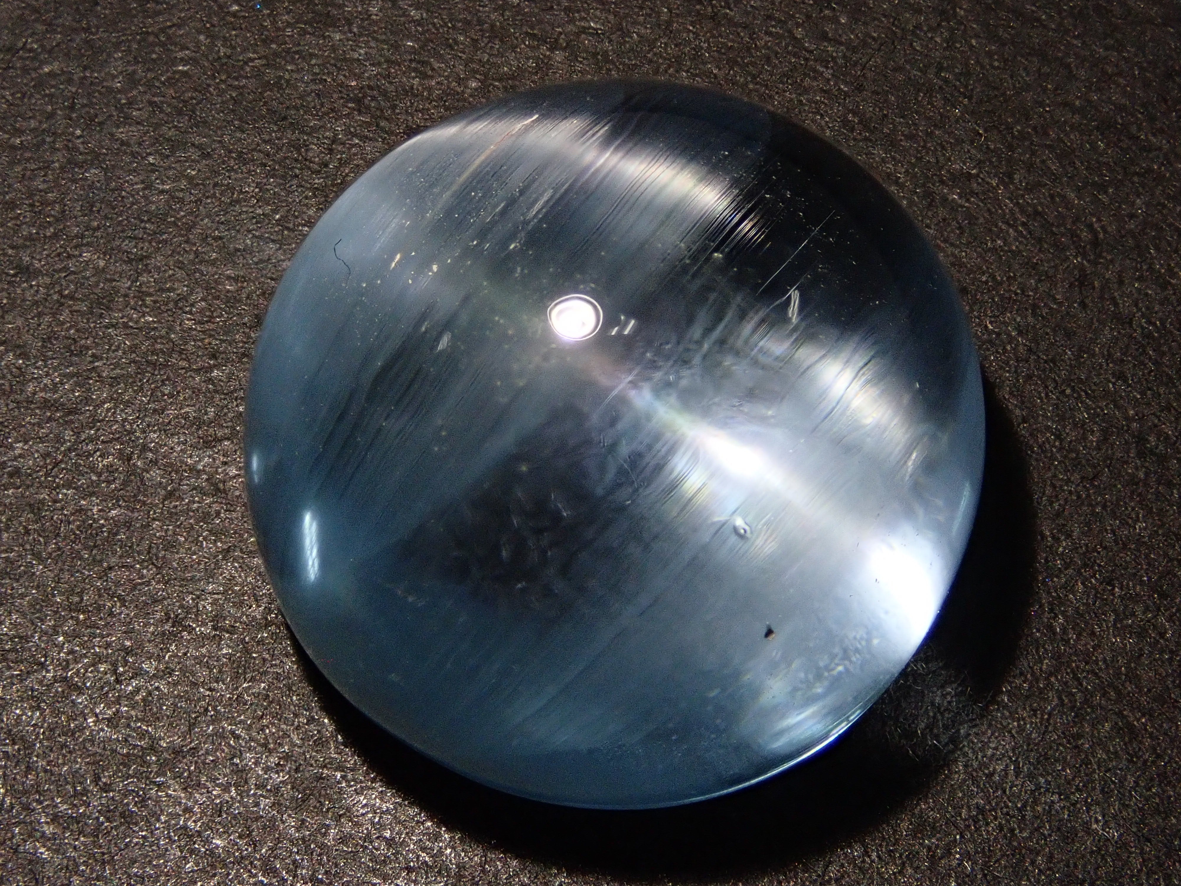 【12560374掲載】ブルートパーズキャッツアイ 22.761ctルース