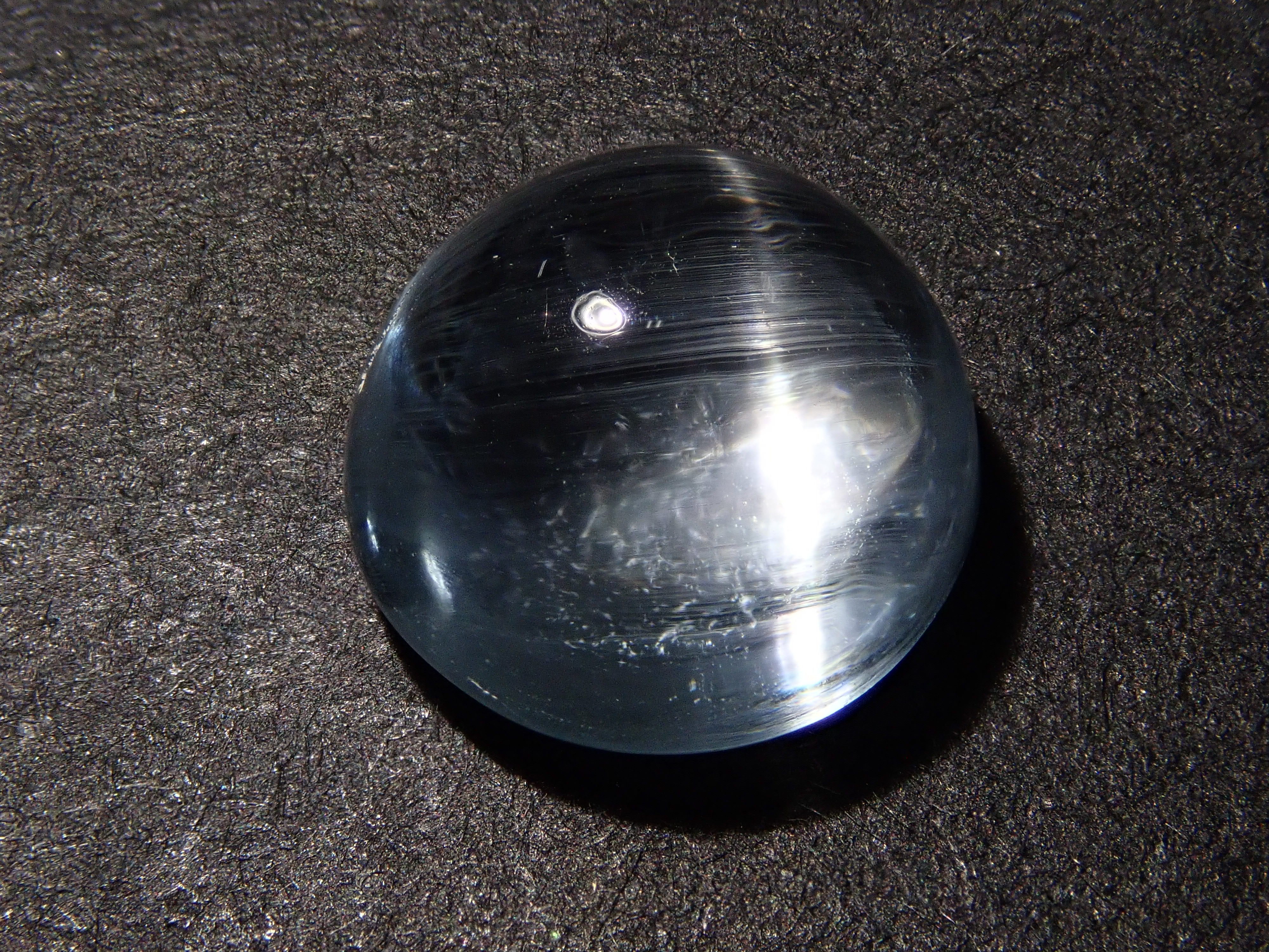 【12560377掲載】ブルートパーズキャッツアイ 3.538ctルース