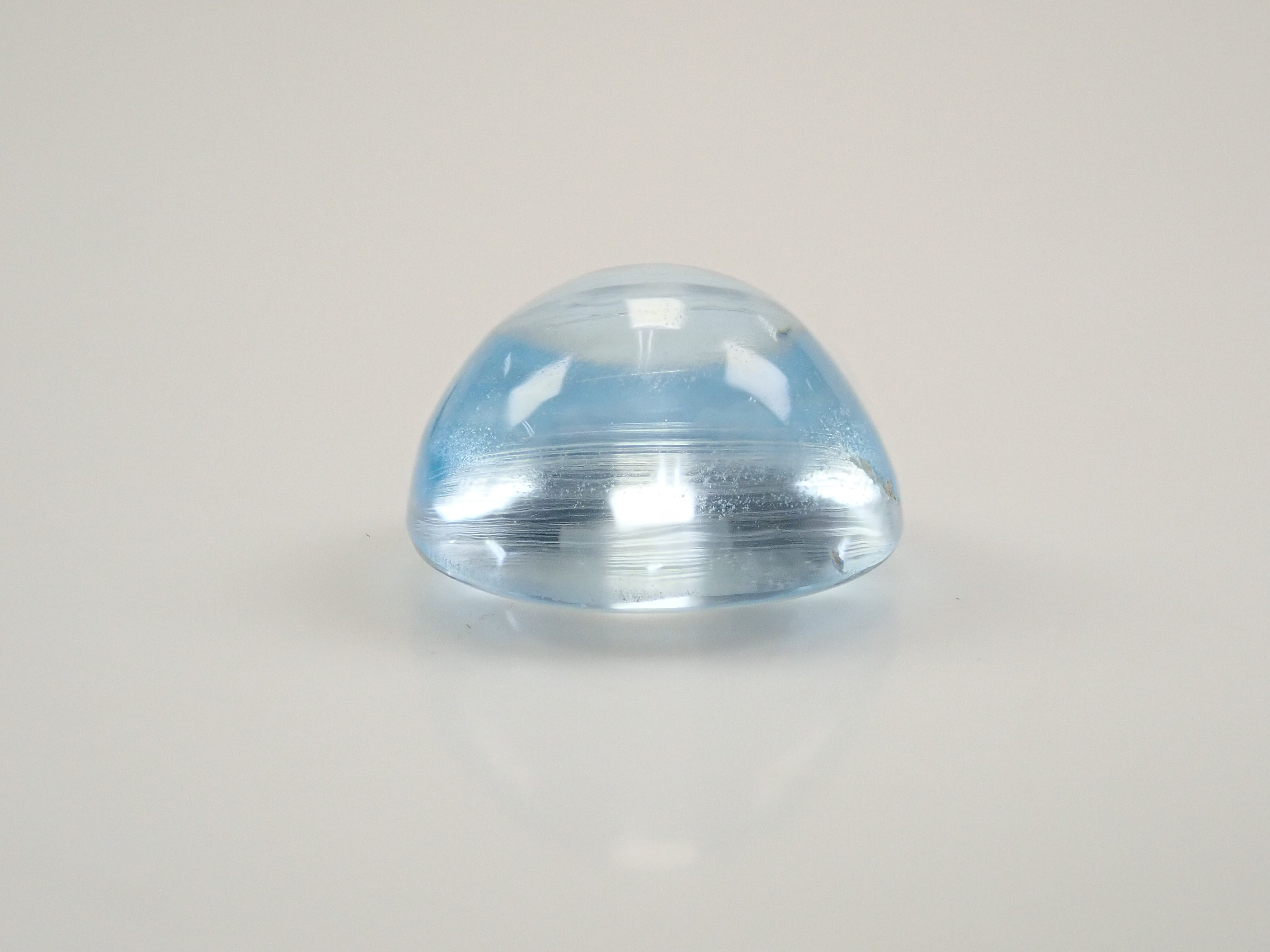 【12560377掲載】ブルートパーズキャッツアイ 3.538ctルース