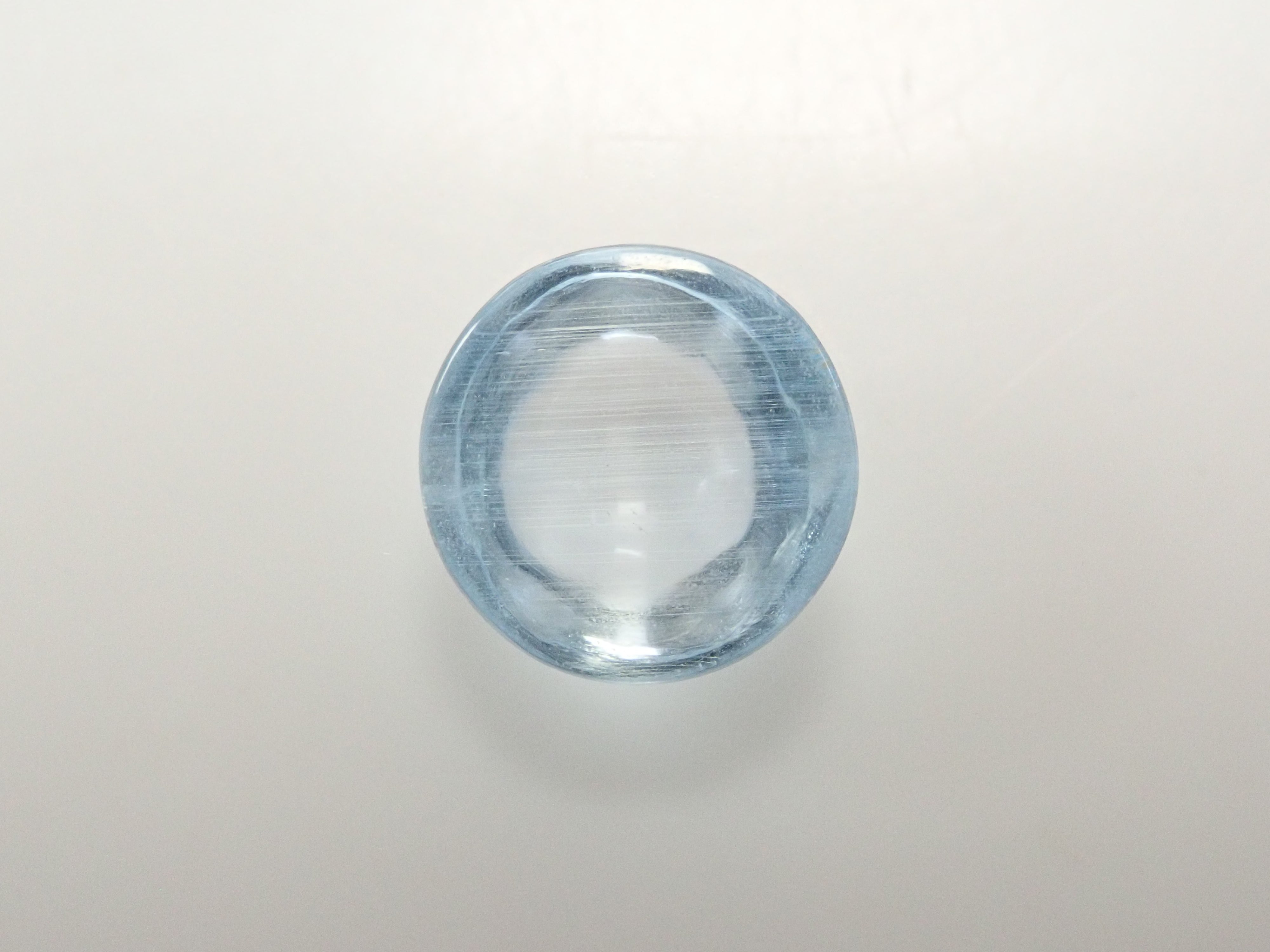 【12560377掲載】ブルートパーズキャッツアイ 3.538ctルース