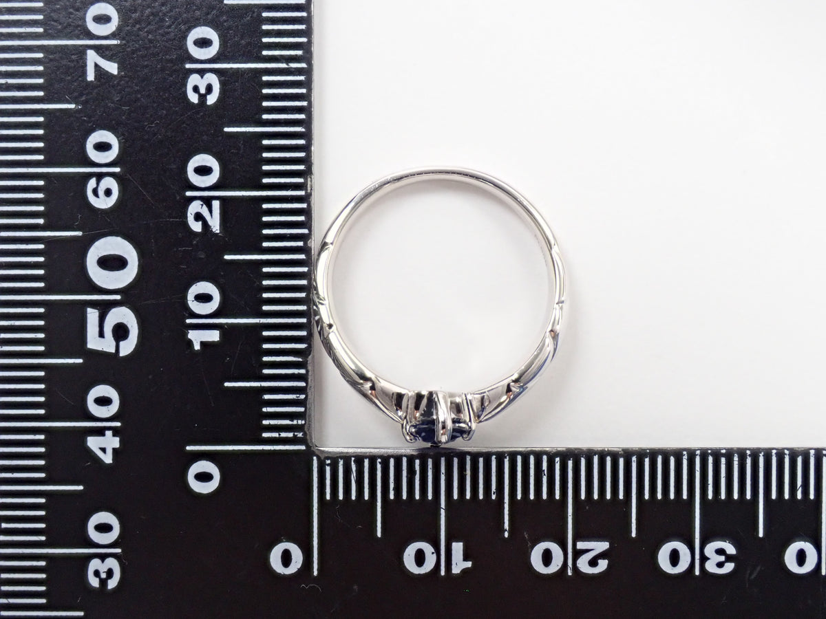 Pt900 ロイヤルブルーサファイア 0.84ct リング鑑別書