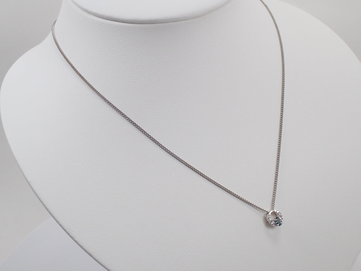 【9/30 22時販売】【カラフリ】Pt900 アレキサンドライト0.15ct・ダイヤモンド0.08ctペンダントトップ（ネックレストップ）鑑別書