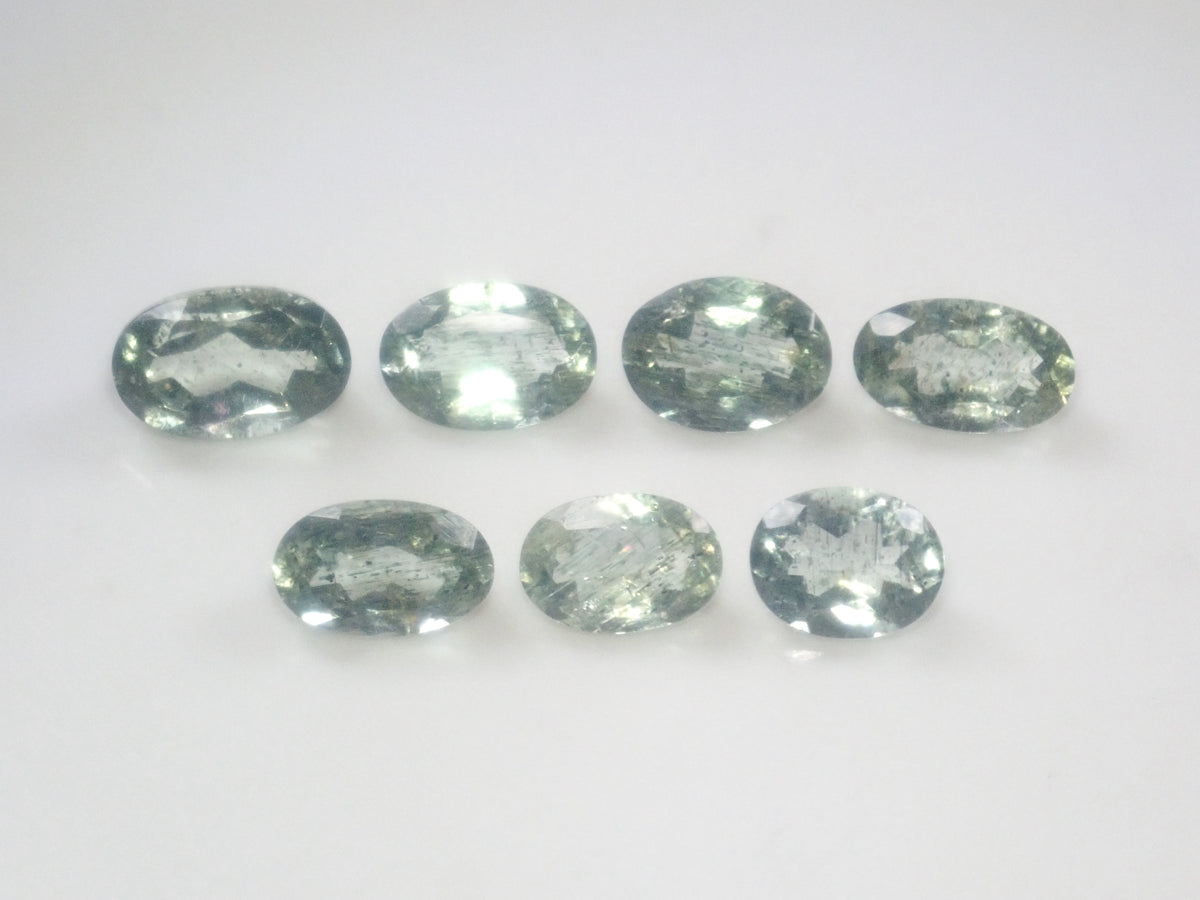 [Available 9/22 at 22:00] 《7 Stones Only》 Moss Green Beryl Gacha (Oval Cut) Avg. 1.16ct 《Multi-buy Discount Available》