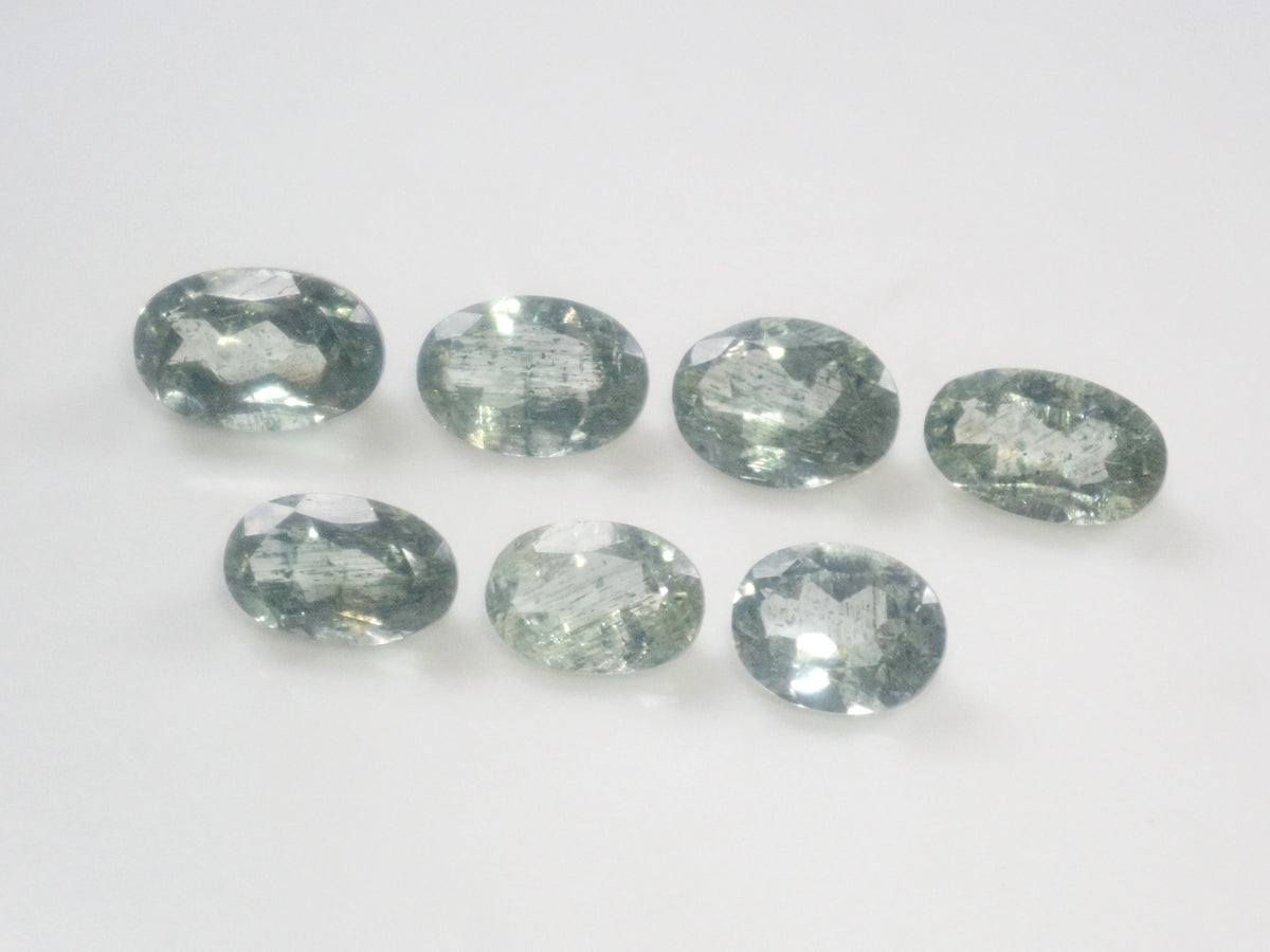 [Available 9/22 at 22:00] 《7 Stones Only》 Moss Green Beryl Gacha (Oval Cut) Avg. 1.16ct 《Multi-buy Discount Available》