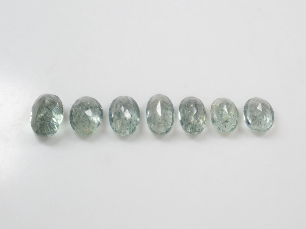 [Available 9/22 at 22:00] 《7 Stones Only》 Moss Green Beryl Gacha (Oval Cut) Avg. 1.16ct 《Multi-buy Discount Available》