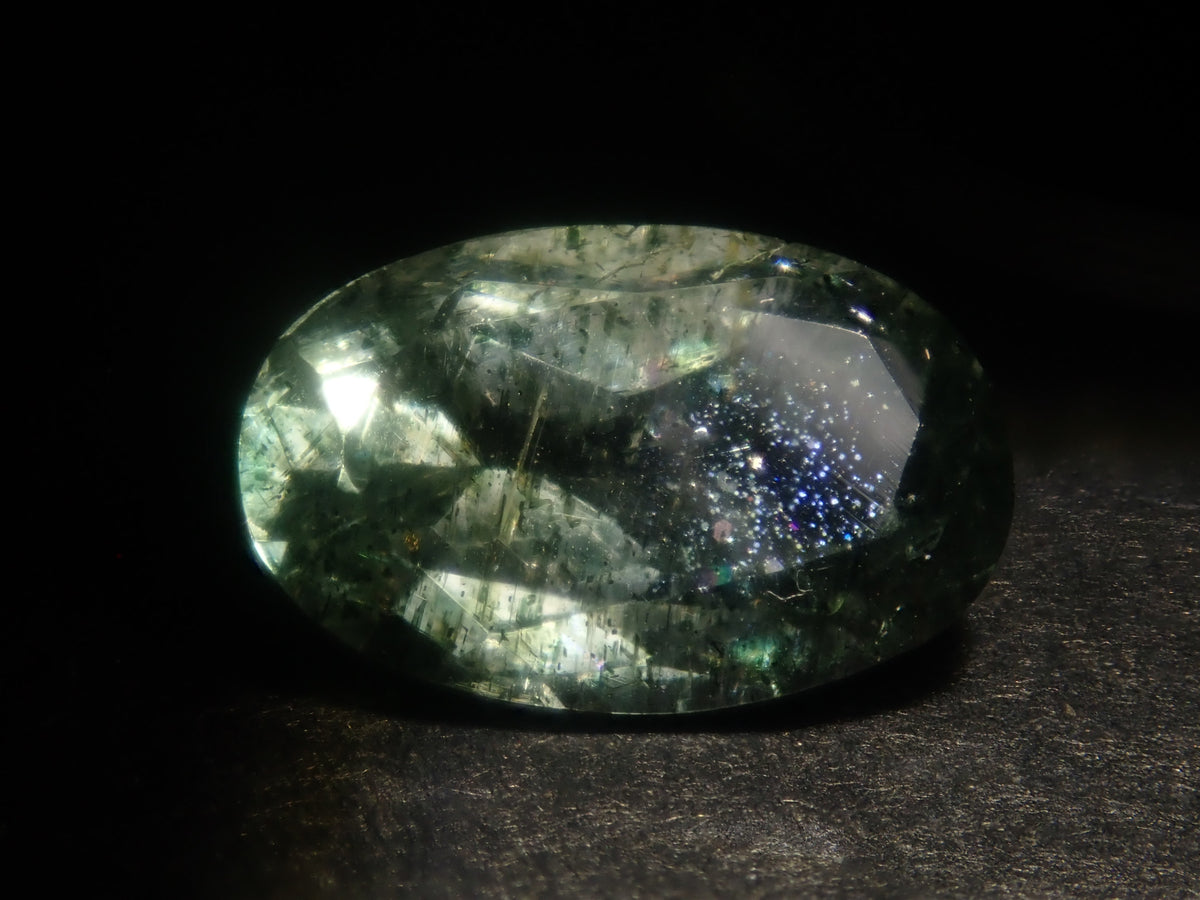 [Available 9/22 at 22:00] 《7 Stones Only》 Moss Green Beryl Gacha (Oval Cut) Avg. 1.16ct 《Multi-buy Discount Available》