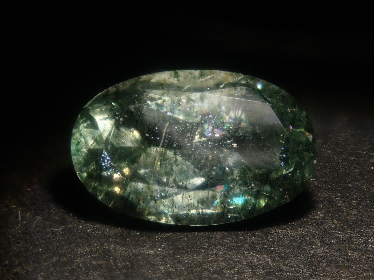 [Available 9/22 at 22:00] 《7 Stones Only》 Moss Green Beryl Gacha (Oval Cut) Avg. 1.16ct 《Multi-buy Discount Available》