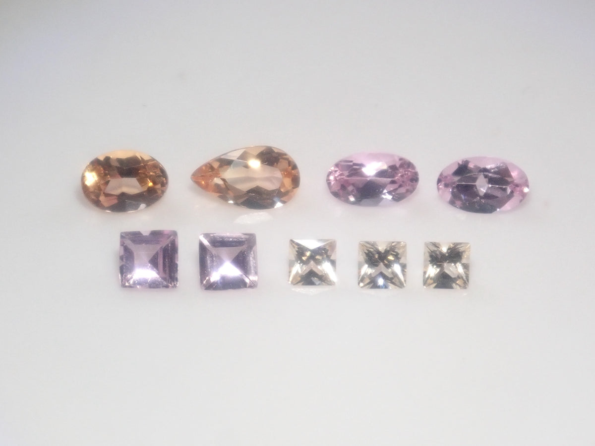【9/22 22時販売】《限定11石》通常22,800円のブラジル産非加熱シェリーカラー含むインペリアルトパーズ1石（ロンドンブルートパーズ1石付き）《複数購入割引有》　