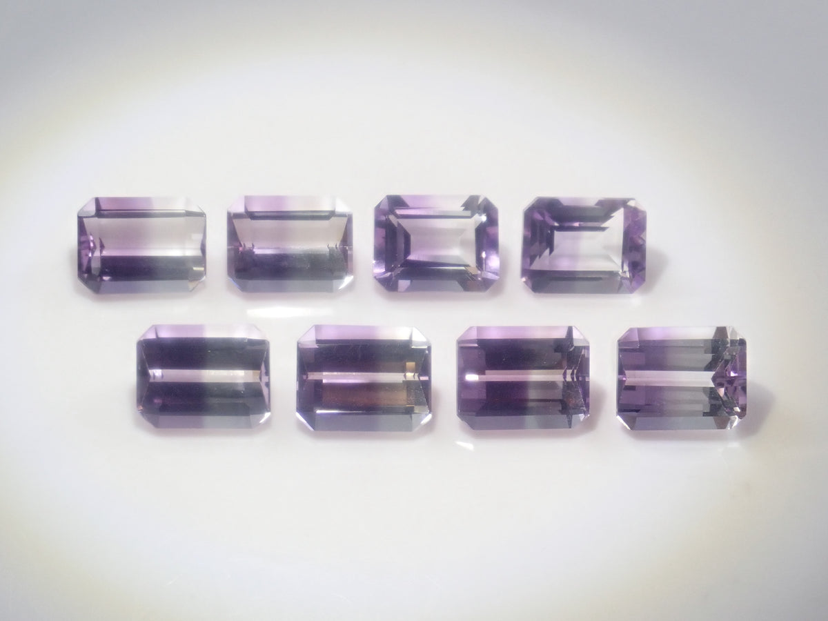 【10/2 22時販売】《限定8石》ブラジル産バイカラーアメジストガチャ1石ルース（約9×7mm）《複数購入割引有》