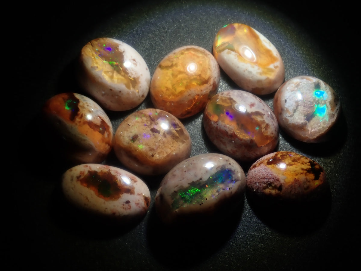 【10/3 22時販売】《限定10石》メキシコ産カンテラオパールガチャ1石ルース（平均2.5ct）《複数購入割引有》