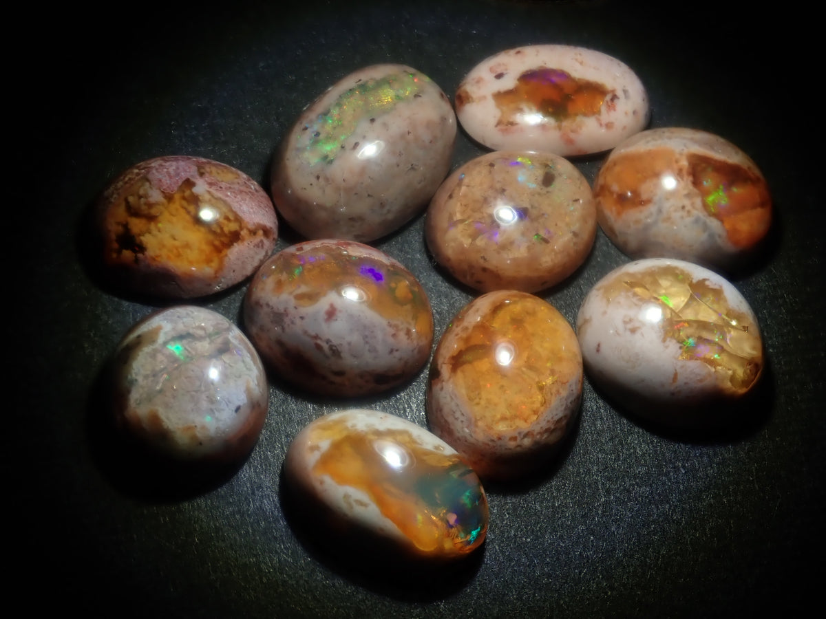 【10/3 22時販売】《限定10石》メキシコ産カンテラオパールガチャ1石ルース（平均2.5ct）《複数購入割引有》