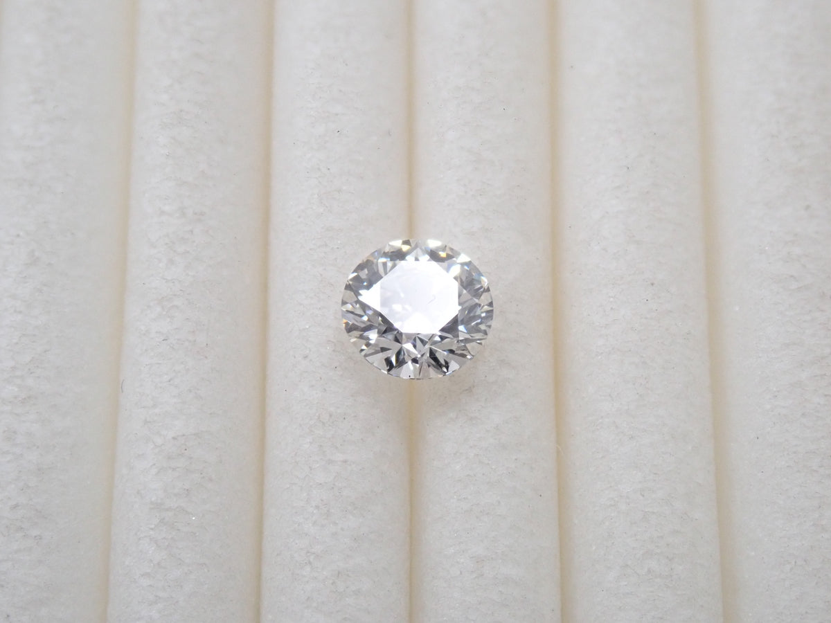 【10/3(土)AM10時〆：抽選販売①_02】ダイヤモンド（H&C） 4.3mm/0.318ctルース(H, SI-1, 3Excellent H&C) 中宝鑑＆サリネ・ライトレポート