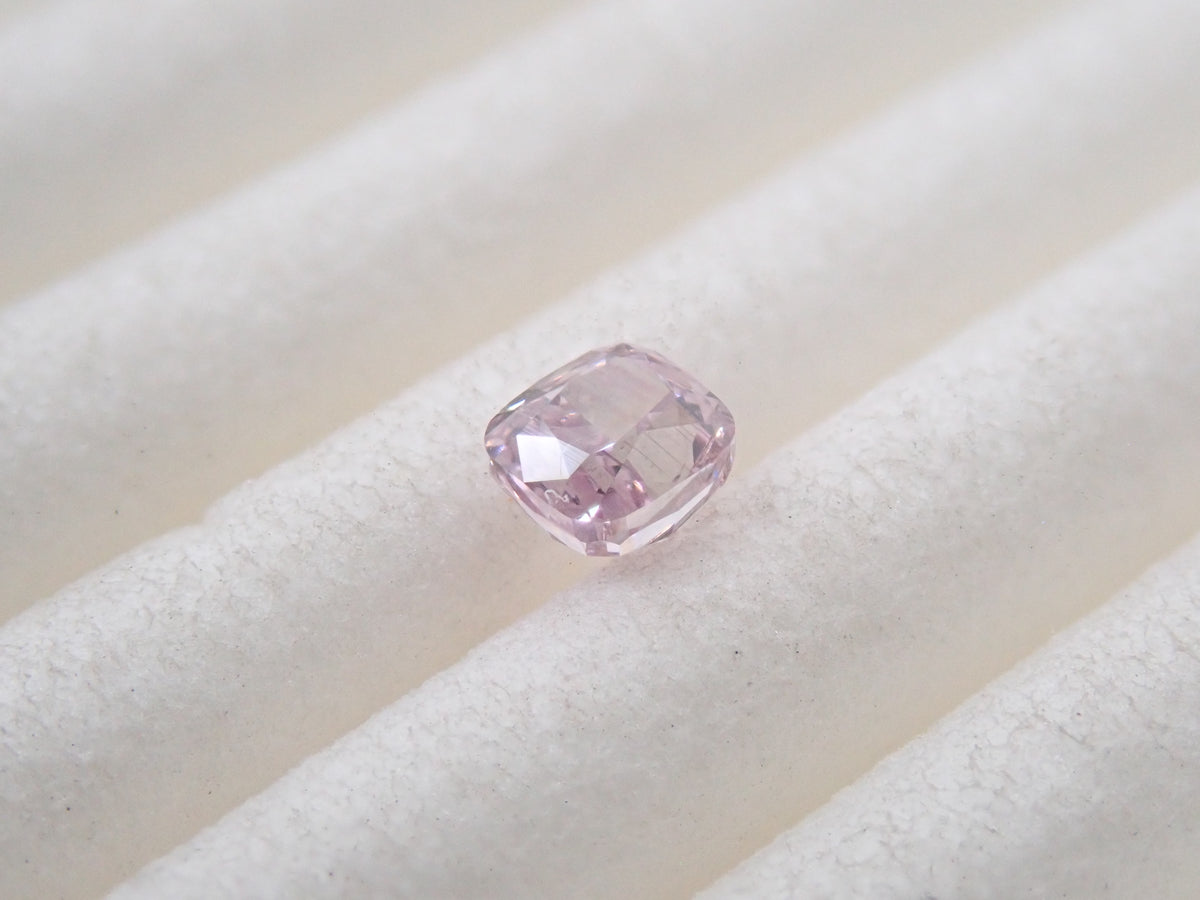 【10/3(土)AM10時〆：抽選販売①_12】ピンクダイヤモンド 0.167ctルース(FANCY LIGHT PURPLE PINK, SI1)