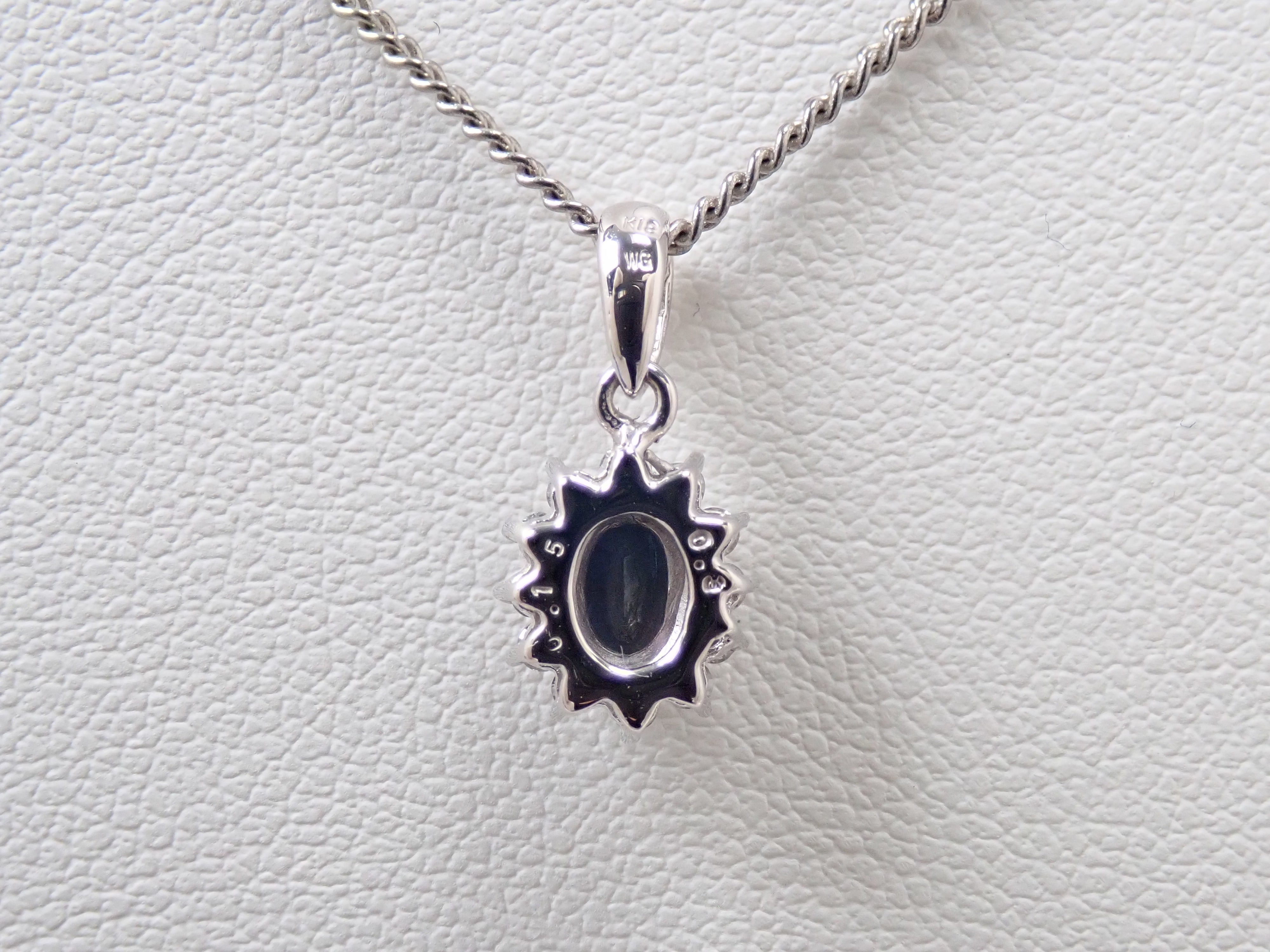 K18WG ブラジル産アレキサンドライト 0.3ct ダイヤモンド0.15ct