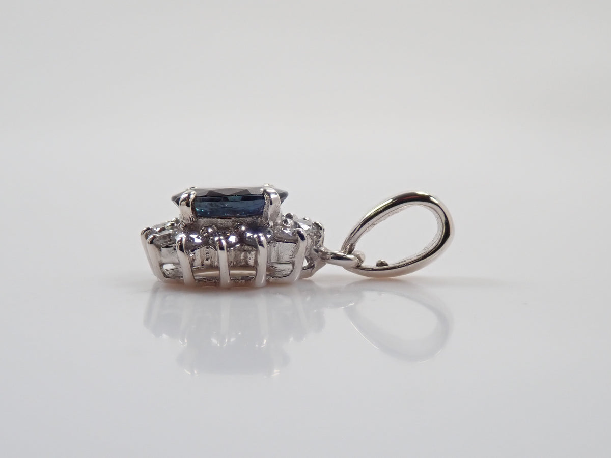 【9/28 22點開賣】【Colorfly】K18WG 巴西產亞歷山大變色石 0.3ct 鑽石 0.15ct 墜飾（項鍊墜飾）GIA