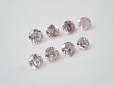 [With translation] Pink diamond (0.12ctUP, 3.0mm-3.5mm, round cut) 1 stone loose