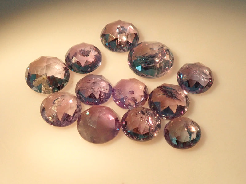 [With translation] Brazilian alexandrite (Hemachita mine, rose cut, max. 3.1mm) 1 stone loose