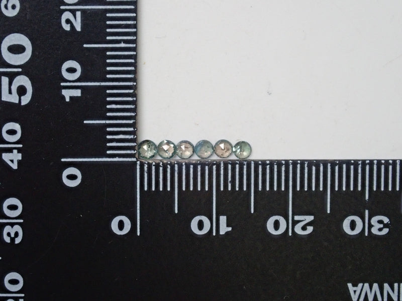 [With translation] Brazilian alexandrite (Hemachita mine, rose cut, max. 3.1mm) 1 stone loose