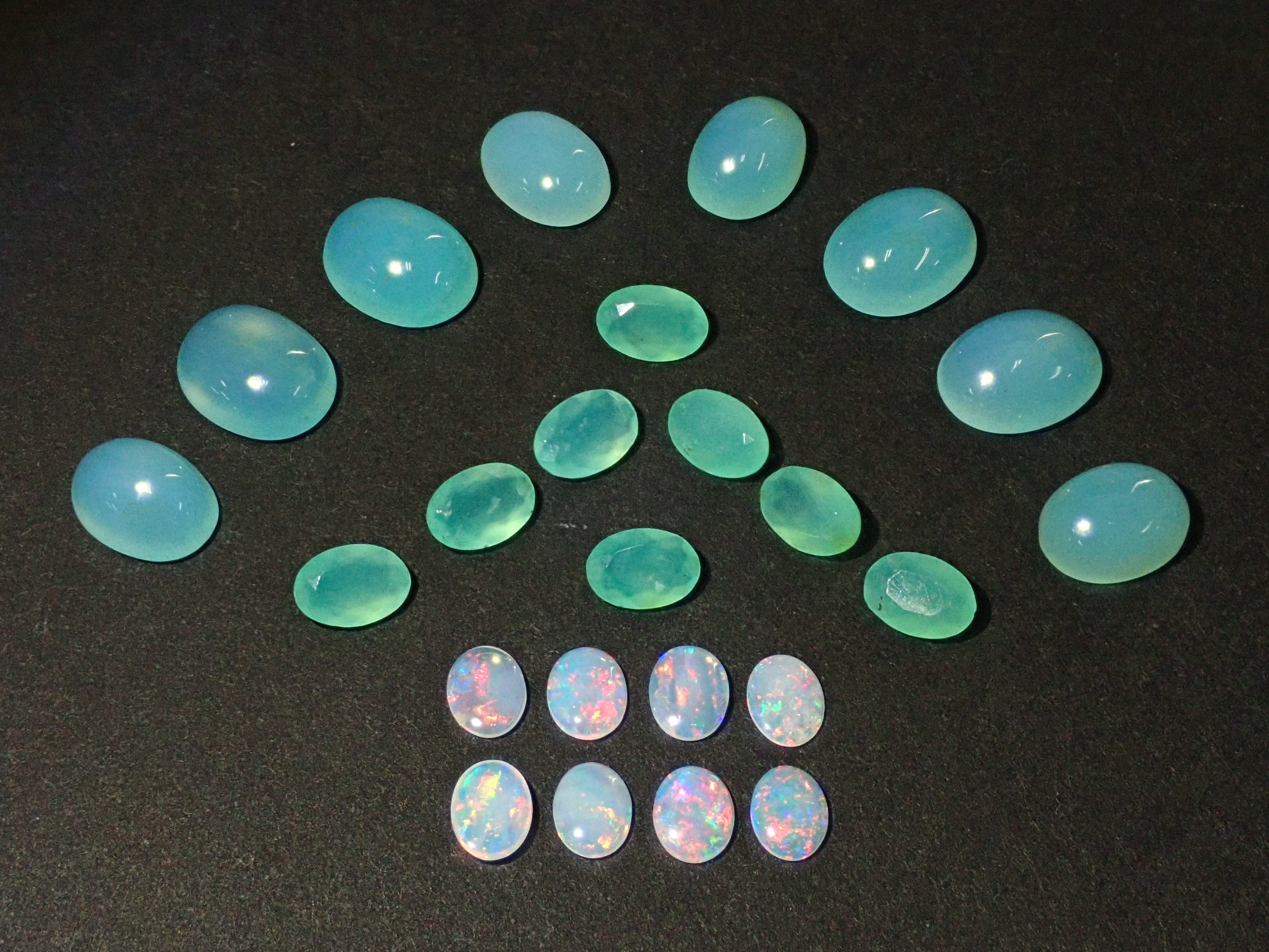 [For beginners in opal]《Limited to 8 sets》October birthstone opal 3 stone set (from Australia, Peru, South Africa)《Multiple purchase discount available》