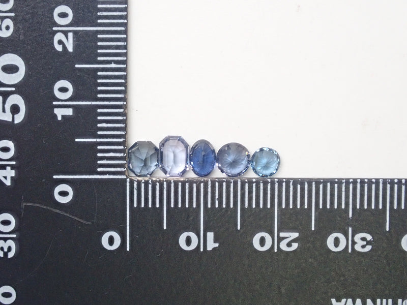 Gem Gacha 💎 3-stone set: 1 cobalt spinel from Sri Lanka (all items come with a certificate from the Japan-German Gem Research Institute) + cobalt spinel from Vietnam + red spinel from Myanmar