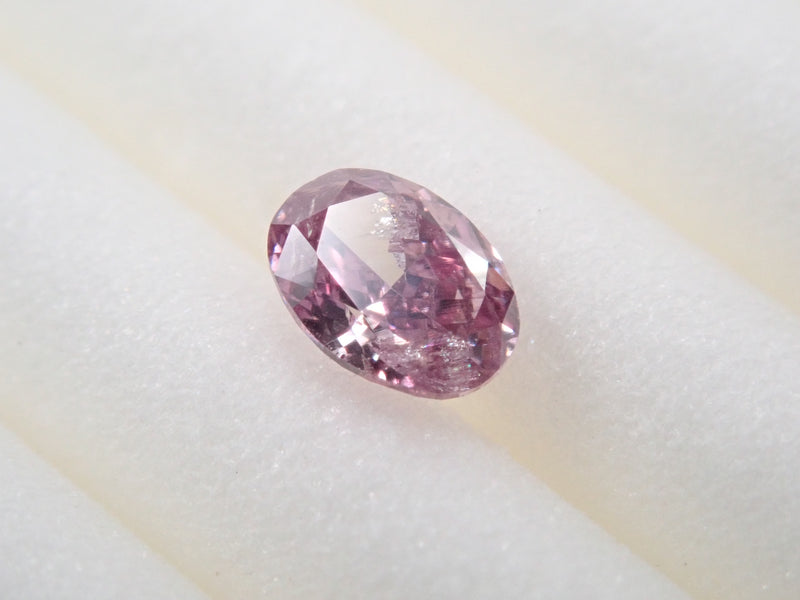 【32501525掲載】ピンクダイヤモンド 0.124ctルース(FANCY DEEP PURPLE PINK, I-1)