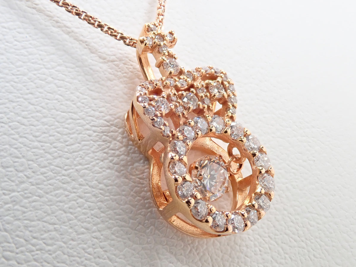 【22602804刊登】【Colorful】K18 鑽石 0.211ct 鑽石 0.35ct 墜飾（項鍊）